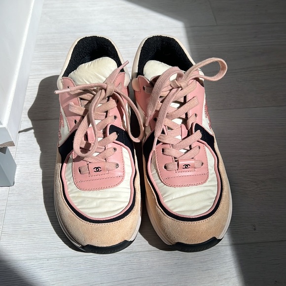 Pink Chanel Trainers - Picture 2 of 9